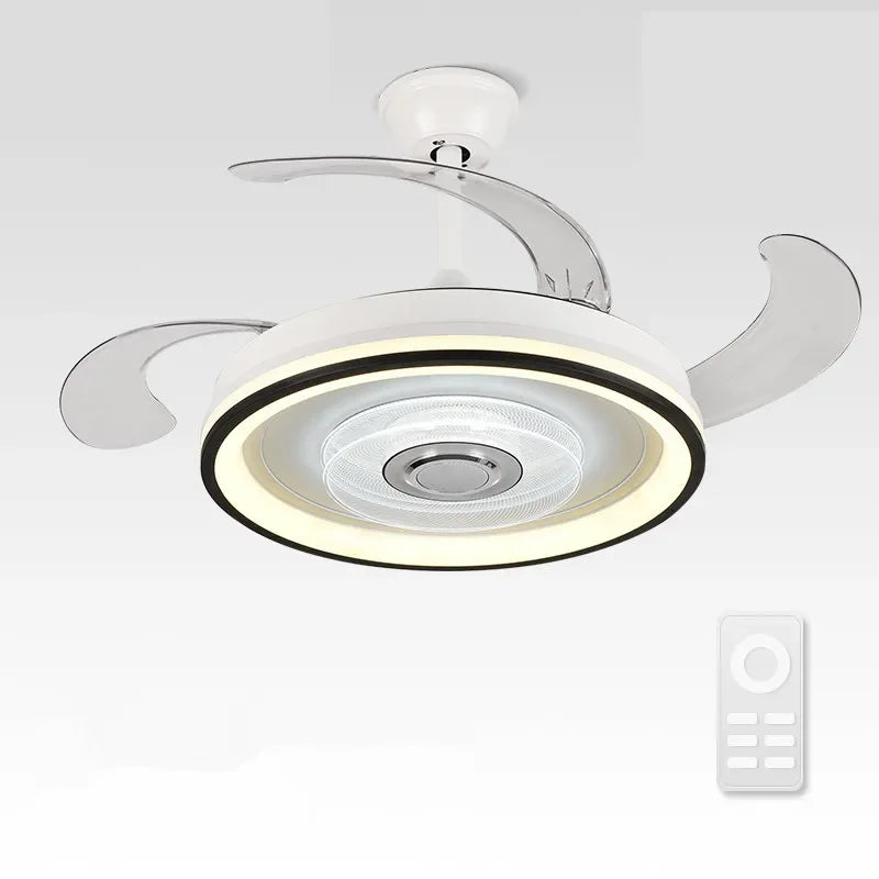 DecorBites™ Crystal Chandelier LED Ceiling Fan with Remote Control Switch