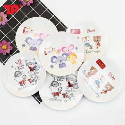 Juego de platos DecorBites™ con forma de hueso para aperitivos - Plato pequeño de melamina para dulces, pasteles y golosinas