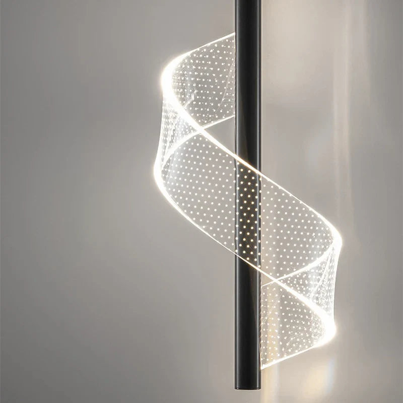 Modern Gold Pendant Light With Acrylic Shade