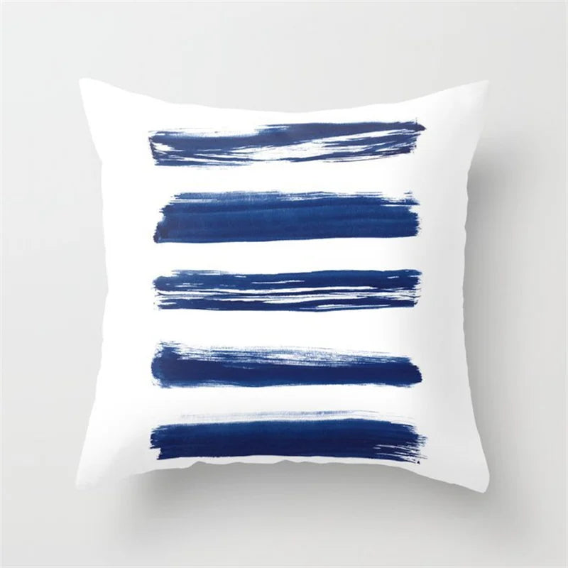 غطاء وسادة دائري بتصميم قلب هندسي من DecorBites™ لديكور المنزل