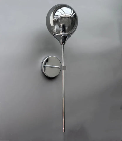 Lámpara de pared DecorBites™ con bola de cristal dorado: Iluminación moderna de estilo nórdico para mesilla de noche y salón