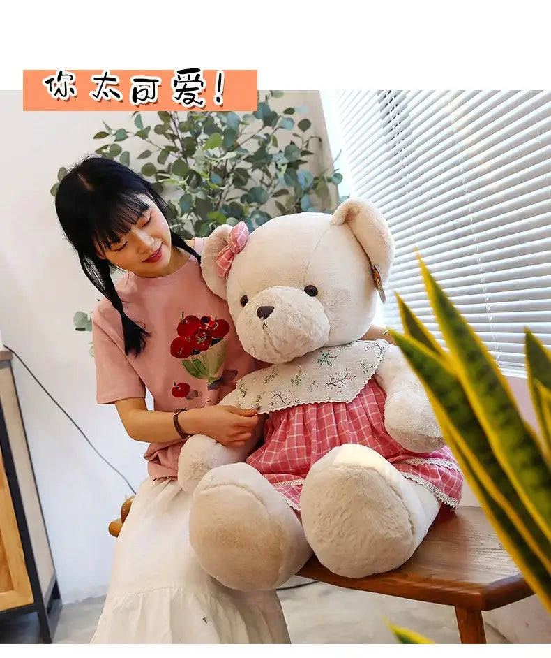 Decorbites™ Juguetes de Peluche de Oso Pareja de 80 cm Regalo de Navidad