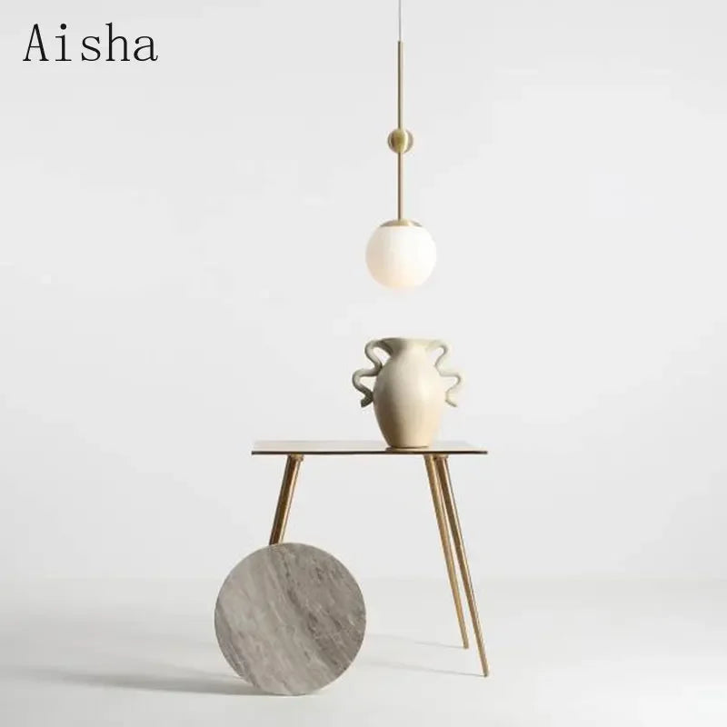 DecorBites™ Gold Glass Chandelier 3-Head Lamp Fixture for Living & Dining Room