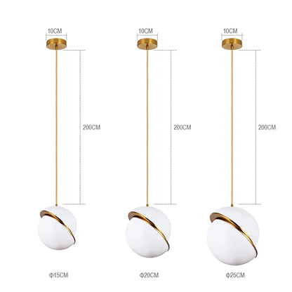 DecorBites™ LED Ball Chandelier for Dining Room Bedroom Decor - Nordic Creative Pendant Lights