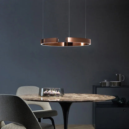 DecorBites™ LED Ring Chandelier: Modern Dining Room Table Lighting & Home Decoration