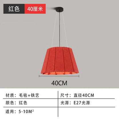 Decorbites™ Echo Gefiltrte Pendelleuchte: Nordischer Stil, kreatives Design, farbiger Lampenschirm, Beleuchtung für Wohnzimmer & Esszimmer