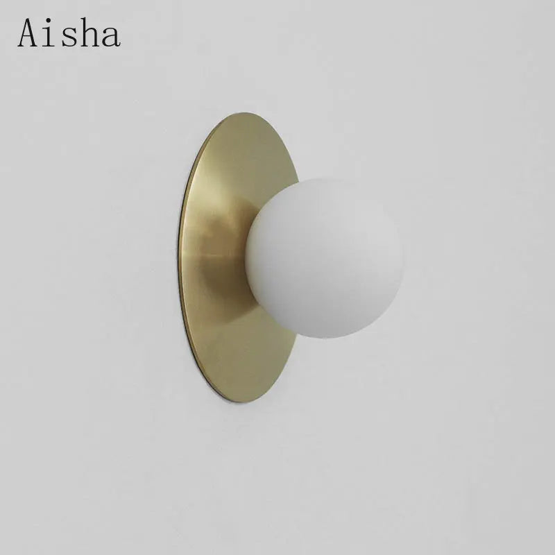 DecorBites™ Circular Wall Lamp: Nordic Designer Sconces for Stylish Home Decor