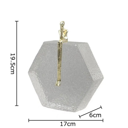 DecorBites™ Crystal Sculpture: Abstract Figures Desk Decoration for Room Aesthetic