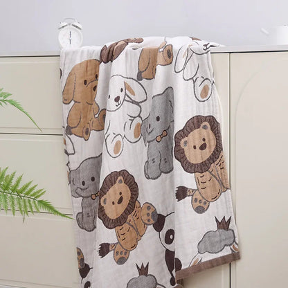 DecorBites™ Kawaii Cartoon Adults Bath Towel - Soft Cotton Gauze, Absorbent & Quick-Dry - Large 80x160cm Beach Wrap