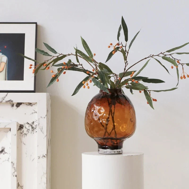 "Jarrón de vidrio degradado DecorBites™ para arreglos florales y decoración del hogar"