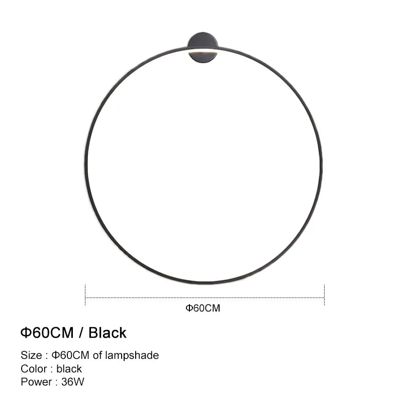 DecorBites™ LED Wall Lights for Modern Circle Decor in Bedroom, Living Room, Restaurant