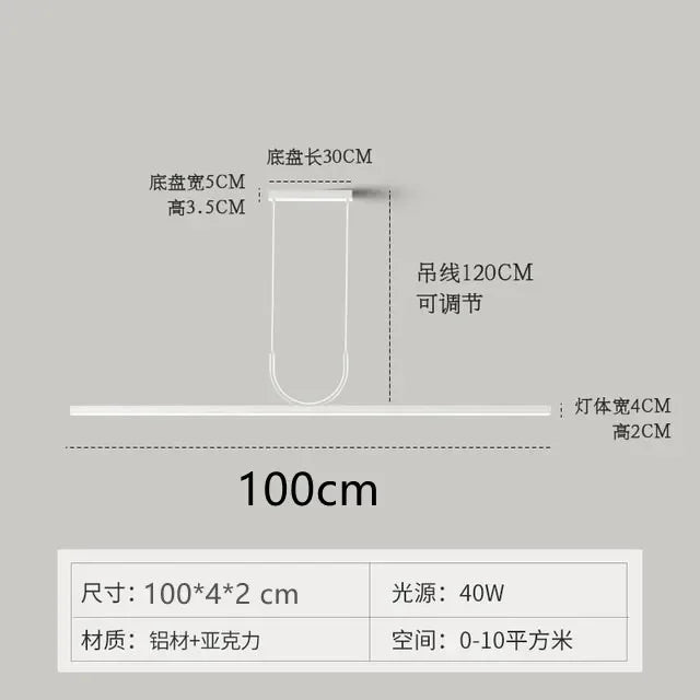 Lámpara de techo LED DecorBites™ para comedor - Lámpara colgante moderna y minimalista