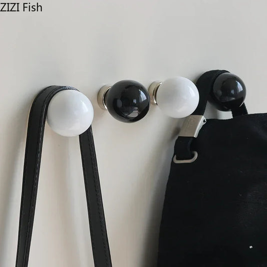 DecorBites™ Ceramic Magnetic Wall Hook Clothing Rack