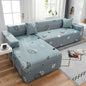 Decobites Printed Elastic Corner Sofa Cover Stretch Slipcovers for L Shaped Sectional Sofas