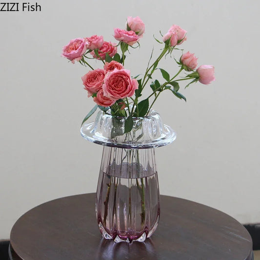 DecorBites™ Glass Vase Hydroponics Table Decoration Flowers Arrangement Room Decor