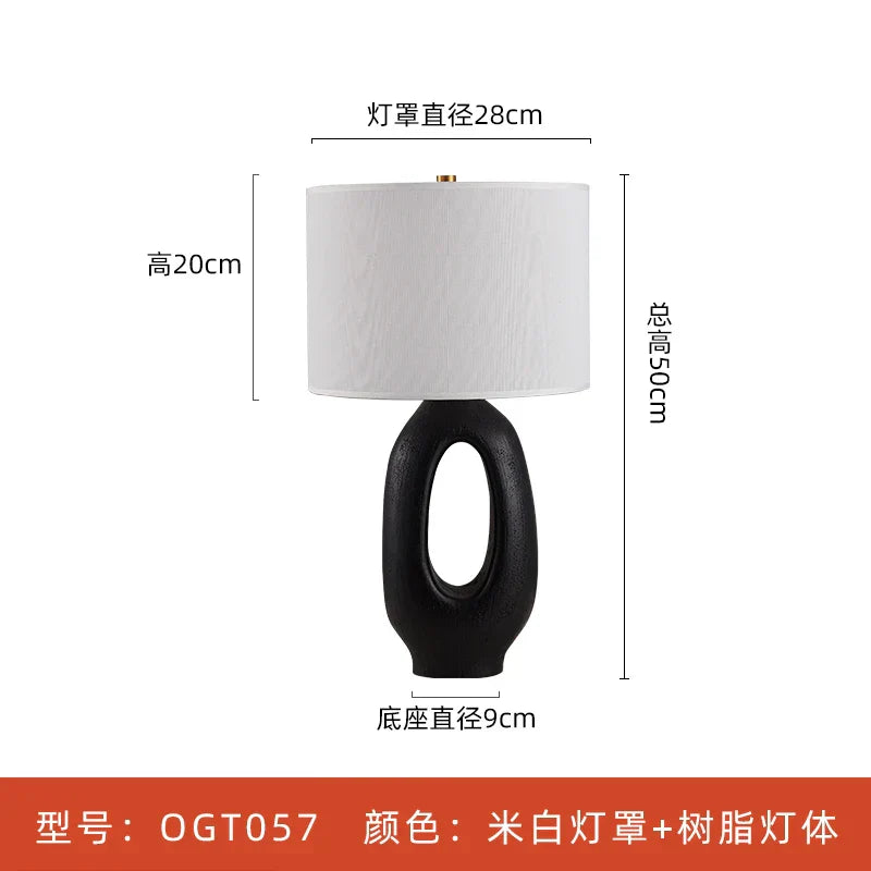 Lámpara de Mesa Japonesa Wabisabi™ E27 para Decoración de Iluminación en Sala de Estar y Dormitorio Decorbites