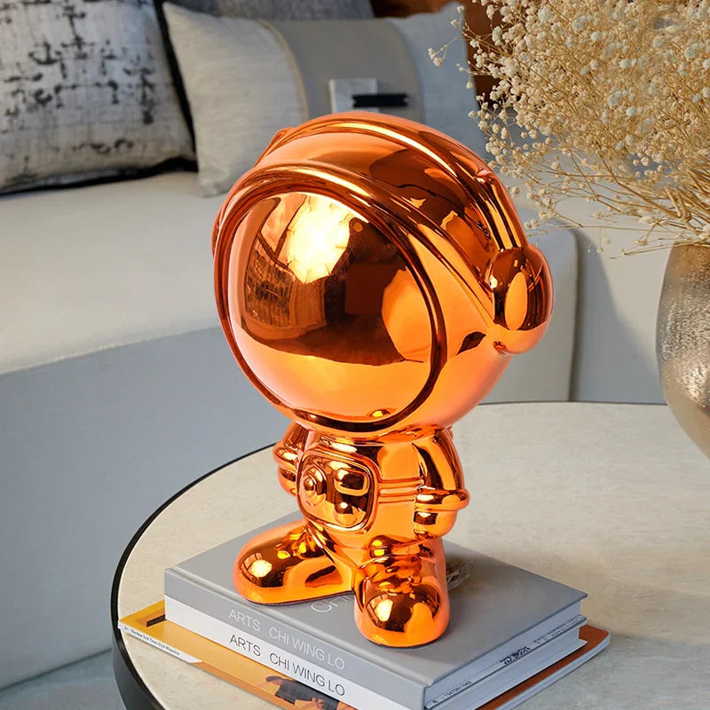 DecorBites™ Astronaut Statue Spaceman Sculpture Modern Desktop Decor Figurine Handicraft Gift