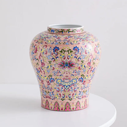 DecorBites™ Blue White Porcelain Flower Vase: Elegant Ceramic Home Decor & Storage Solution