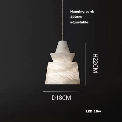 ديكوربايتس™ مصابيح LED بتصميم معلق من المرمر لغرفة المعيشة