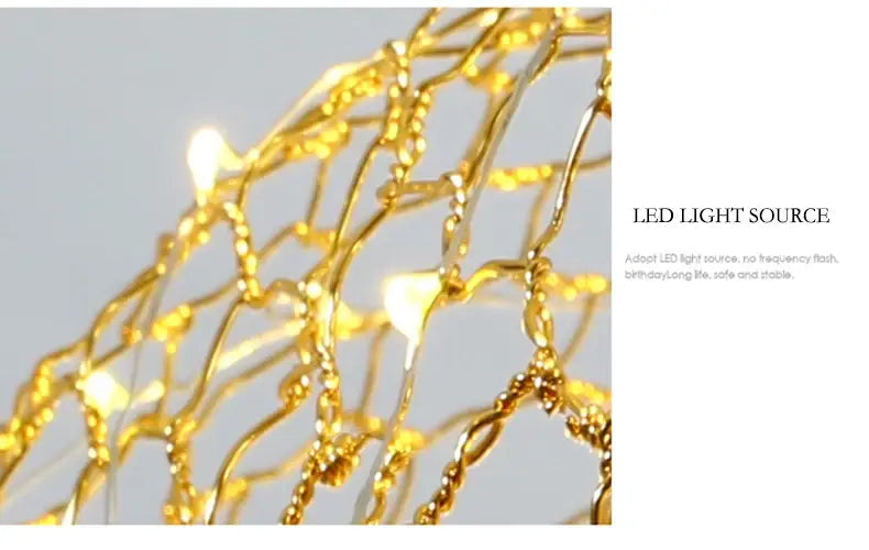 DecorBites™ Gold Cloud Pendant Lights for Home and Restaurant