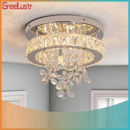 DecorBites™ Crystal LED Ceiling Chandelier for Luxury Living Room Decor