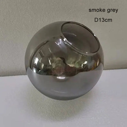 DecorBites™ Glass Shade Replacement for Magic Bean Lighting, 7cm Opening, Smoke Grey Amber Cognac