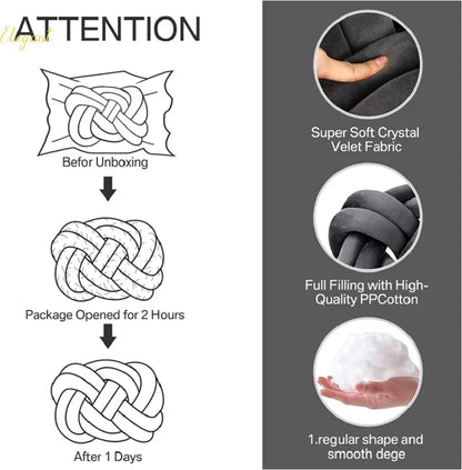 DecorBites™ Knotted Ring Throw Pillow Set