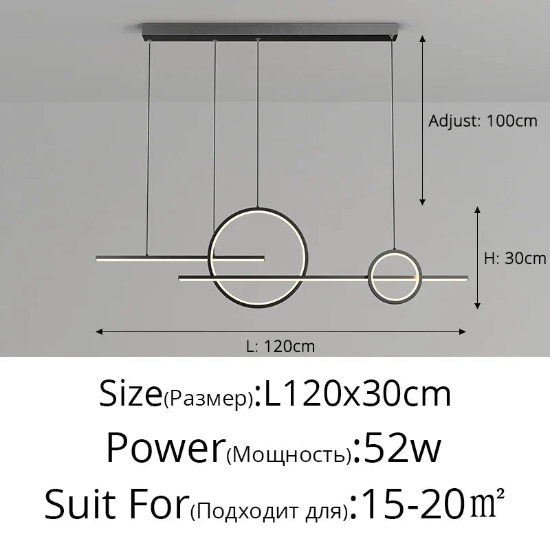 DecorBites™ LED Pendant Light for Home Decor - Indoor Island Dining Bar Kitchen Lamp