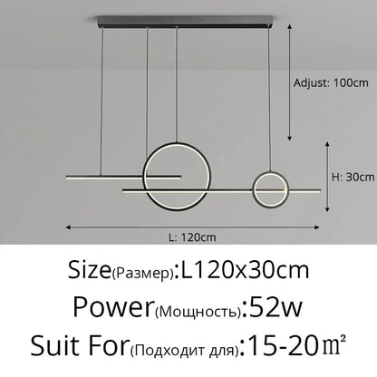 DecorBites™ LED Pendant Light for Home Decor - Indoor Island Dining Bar Kitchen Lamp