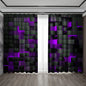 Decobites Translucent Grid Rod Pocket Curtains: Mysterious Home Decor for Kitchen, Coffee Shop & Living Room