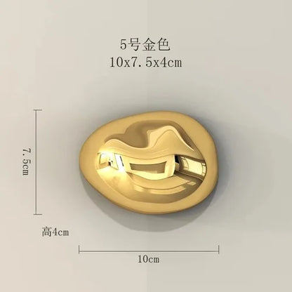 ديكور بايتس™ زينة جدارية من الحجر الذهبي ثلاثي الأبعاد لديكور أنيق للغرفة