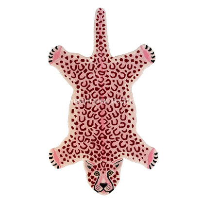 DecorBites™ Boho Black Bear Rug 80x120cm: Hand Tufted Animal Shaped Area Carpet