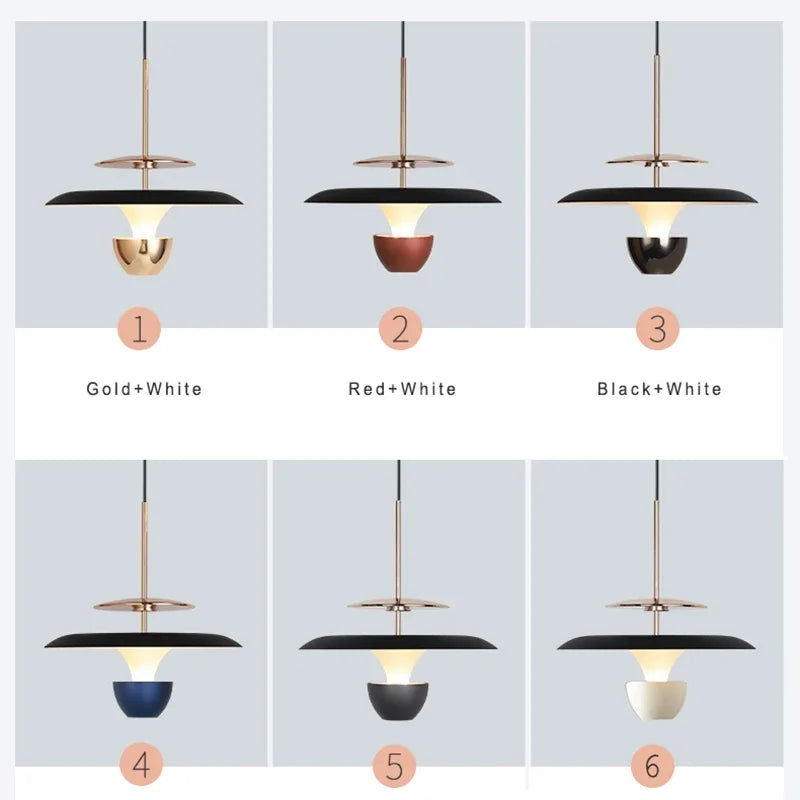 DecorBites™ LED Pendant Light: Colourful Chandelier for Kitchen, Dining Room, Bedroom.