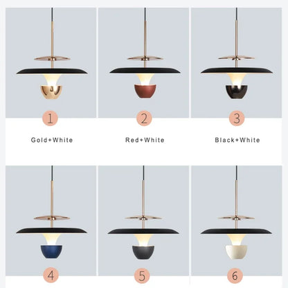 DecorBites™ LED Pendant Light: Colourful Chandelier for Kitchen, Dining Room, Bedroom.