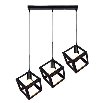 DecorBites™ Elegant Square Chandelier by Artful Design - Stylish Ceiling Light for Kitchen & Bedroom