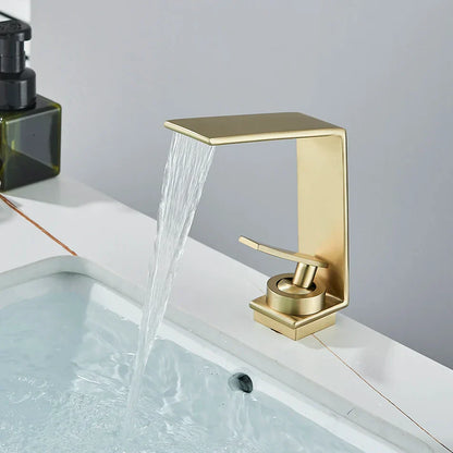 DecorBites™ Basin Faucet: Modern Single Hole Mixer Tap for Bathroom Washbasin - Hot and Cold Water