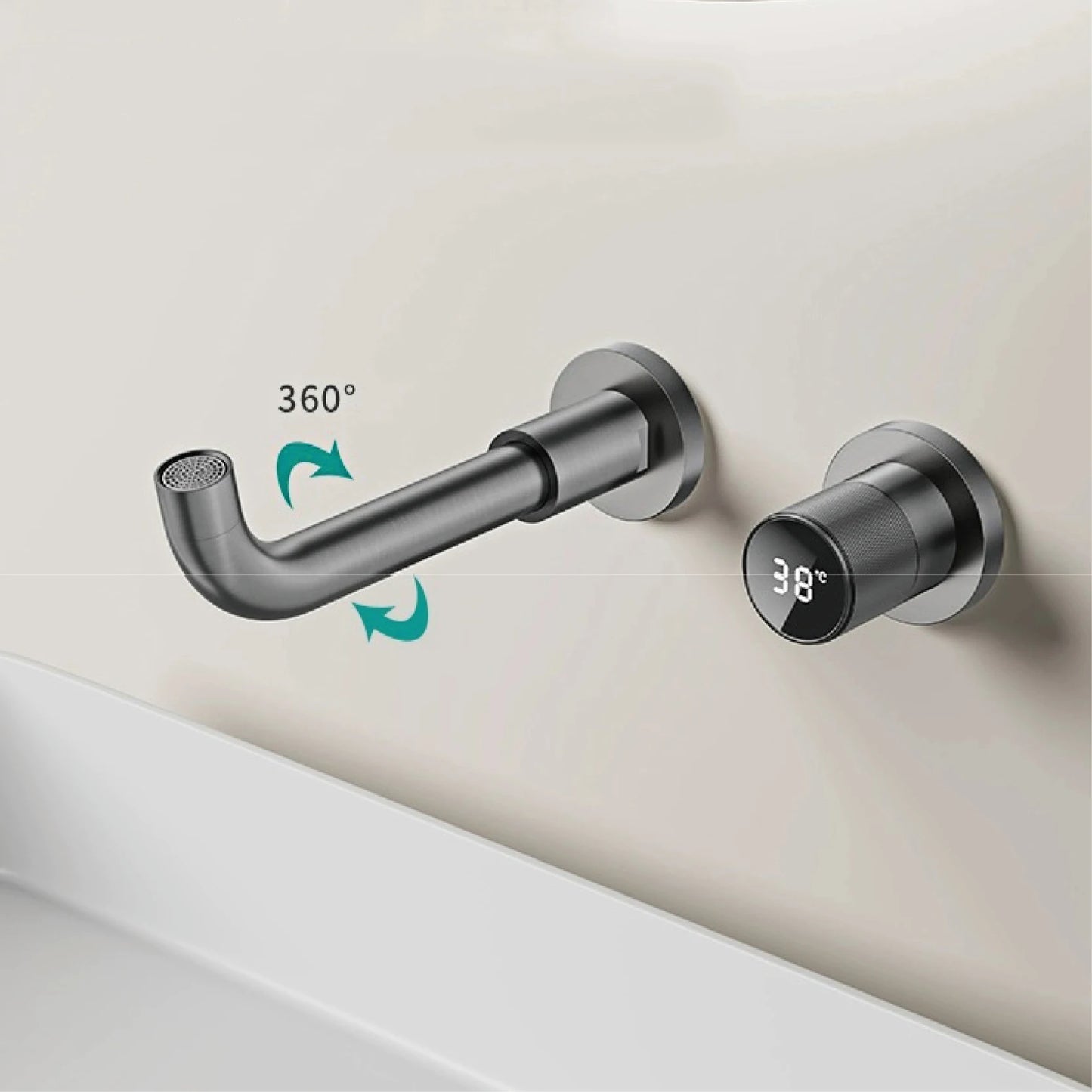 Bathroom Faucet Wall Mount Brass