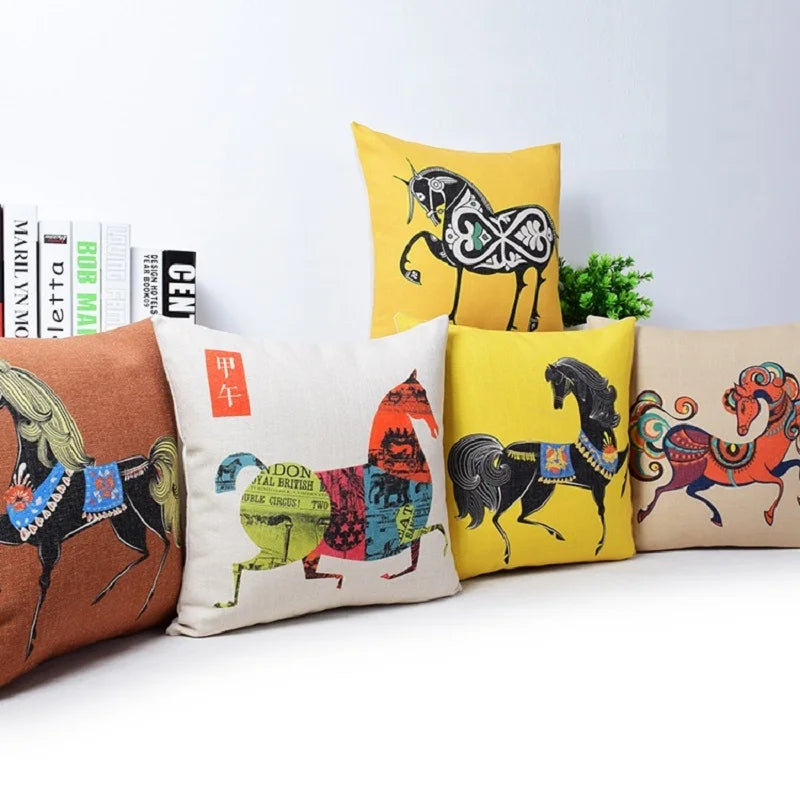 غطاء وسادة أريكة من الكتان القطني من DecorBites™، غطاء وسادة للديكور المنزلي