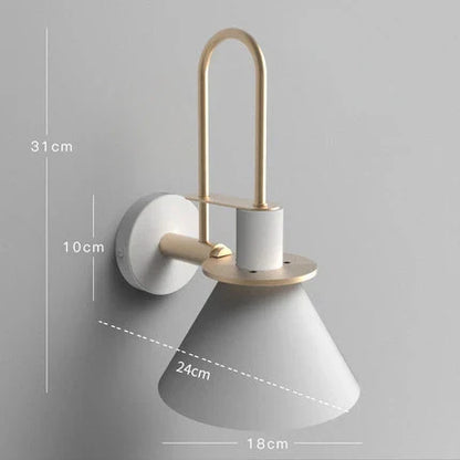 DecorBites™ LED Horn Wall Lamp: Modern Nordic Sconces for Bedside, Living Room, Home Decor