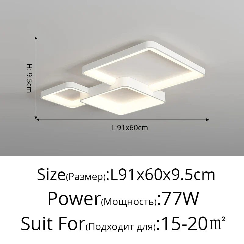 DecorBites™ LED Chandelier: Modern Indoor Lighting for Bedroom, Kitchen, Living Room, Dining Room