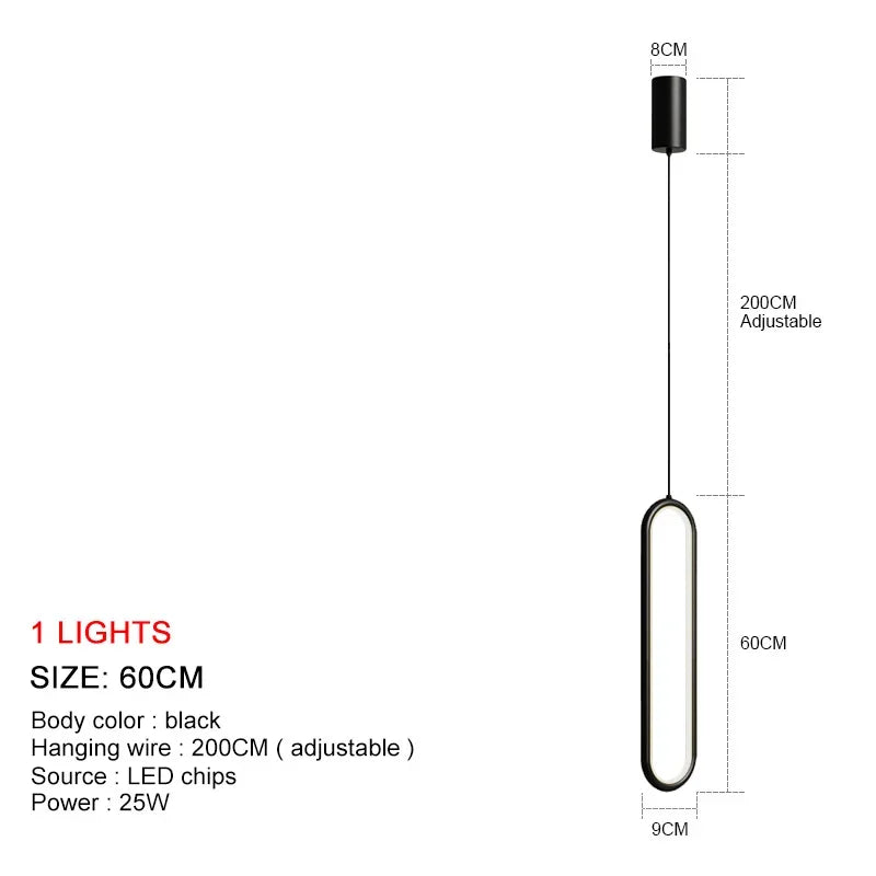 DecorBites™ LED Chandelier: Modern Living Room Dining Room Pendant Lights for Home Decor