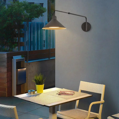 مصباح حائطي صناعي تلسكوبي من DecorBites™‎ بذراع متأرجحة للمساحات المعيشية المزخرفة