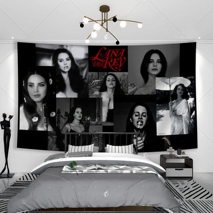 DecorBites™ Lana Del Rey Hippie Aesthetic Tapestry Wall Hanging Home Décor