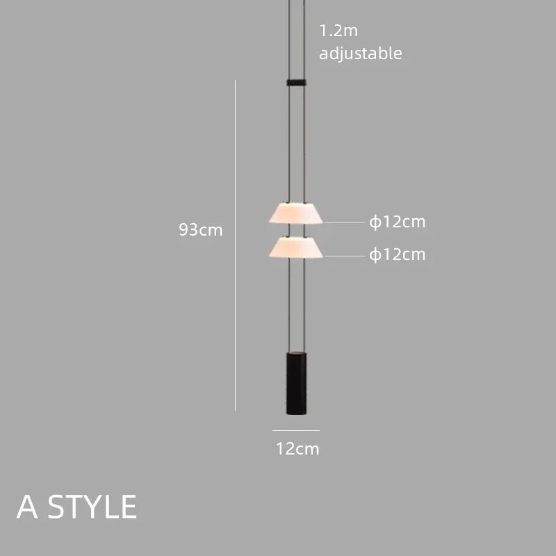 DecorBites™ Circular Pendant Light: Modern Minimalist Hanging Lamp for Living Room, Dining, Bar