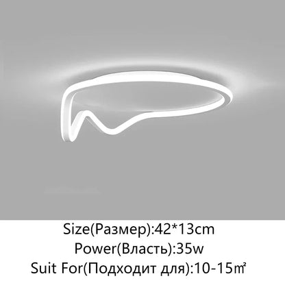 ديكوربايتس™ مصباح سقف LED دائري هندسي للديكور المنزلي
