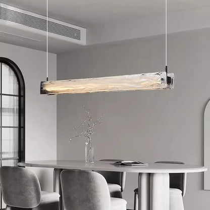 DecorBites™ Cloud Fog Glass Chandelier LED Pendant Light Fixture for Modern Restaurant Bar Counter