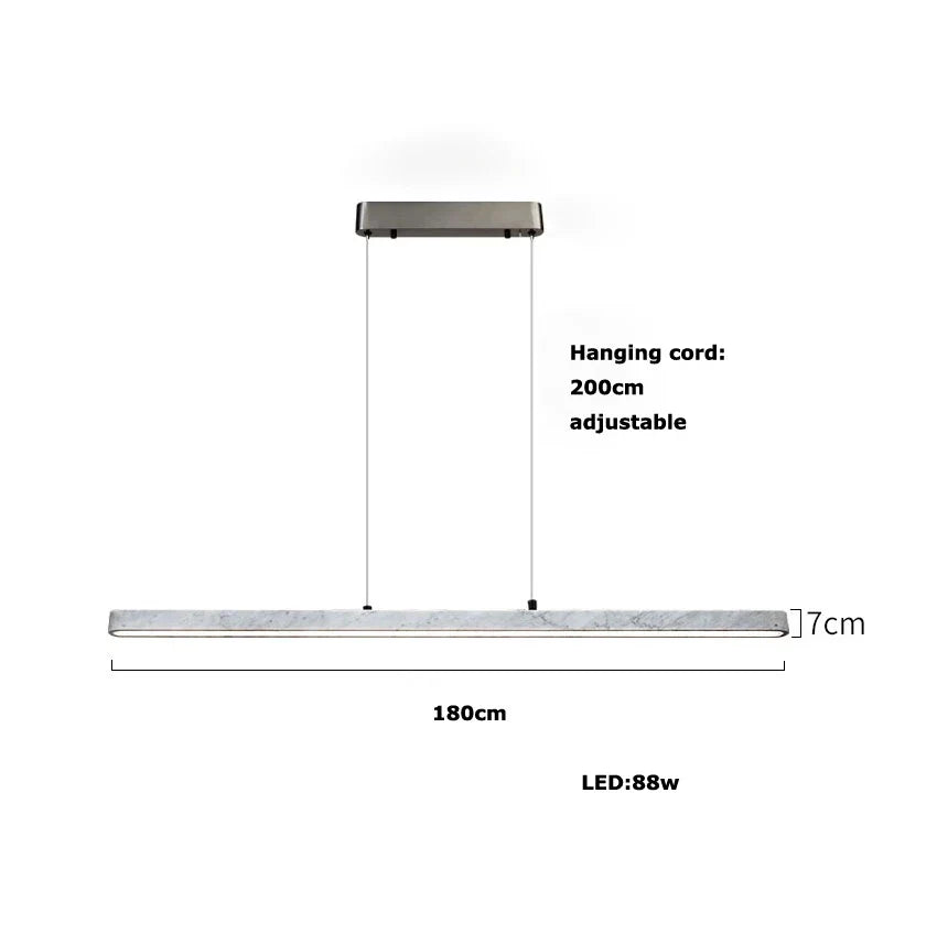 DecorBites™ LED Natural Marble Hanging Chandelier for Dinning Room