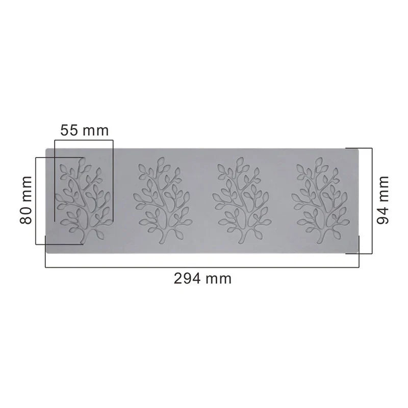 DecorBites™ Coral Branch Leaf Silicone Mold for Cake Chocolate Baking Decoration