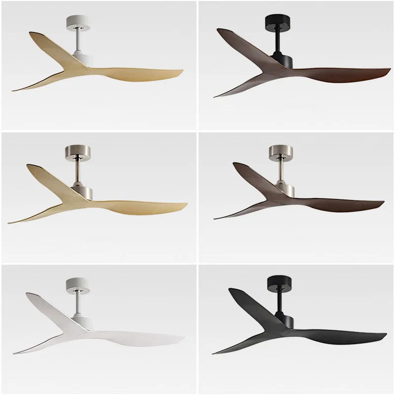 DecorBites™ Industrial Wind Ceiling Fans ABS Blades Remote Control Silent Operation