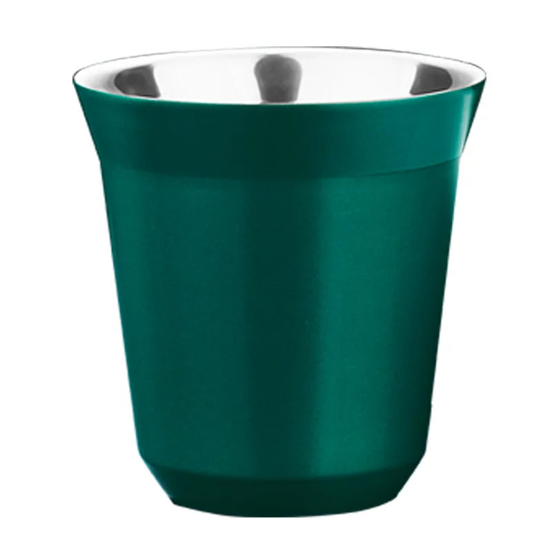 DecorBites™ Double Walled Espresso Cups, Insulated Coffee Tumbler, Unbreakable Stainless Steel Cup